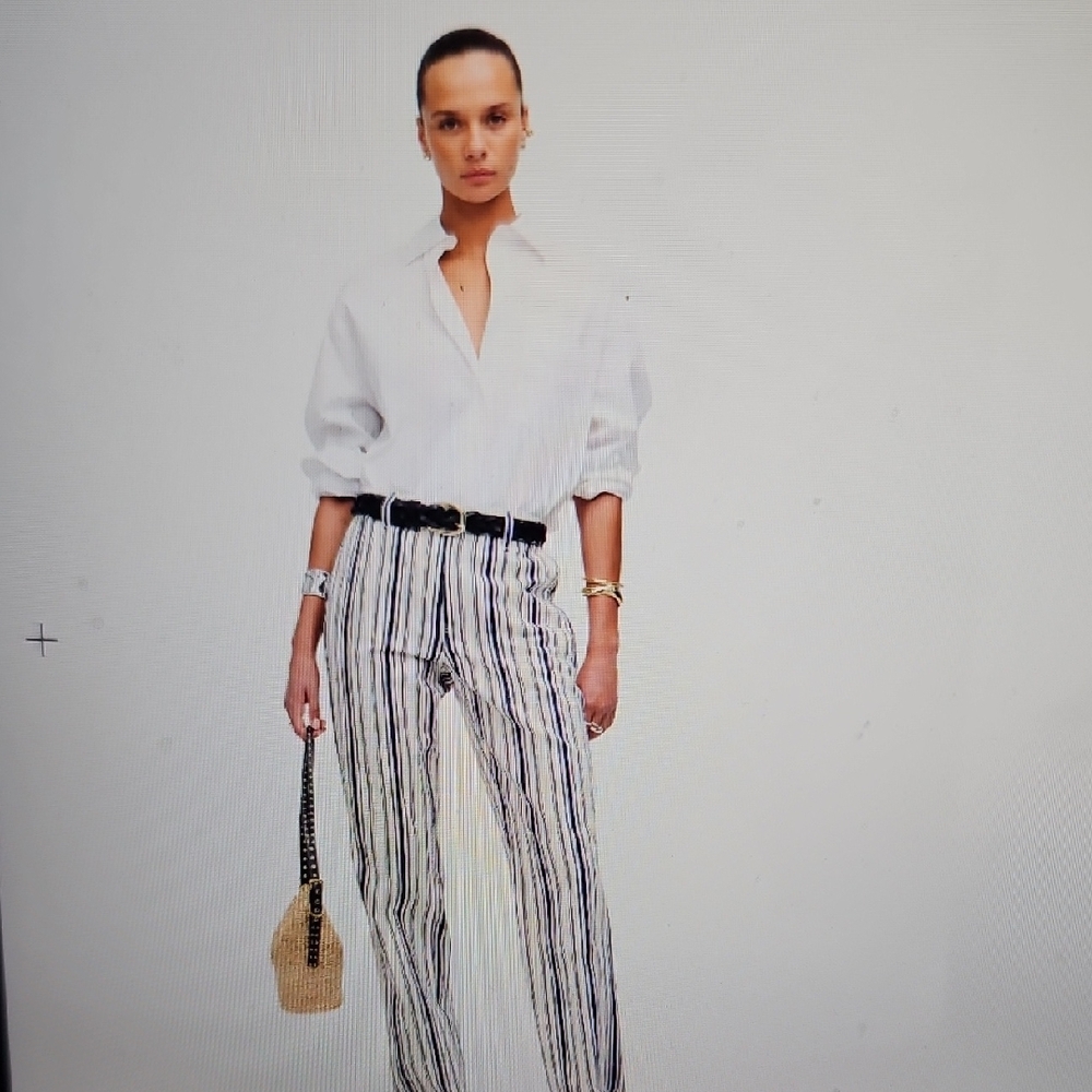 Madewell Easy Straight Pinstripe Pant